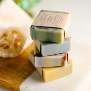 10 Bar Soap Set - Choose any 10 bars, All Natural, Handmade Cold Process soap, essential oil soap, unscented soap