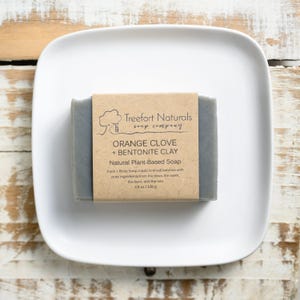 Bentonite & Orange Clove Shave Soap - Handmade Cold Process, Organic,  All Natural, vegan, Shaving soap