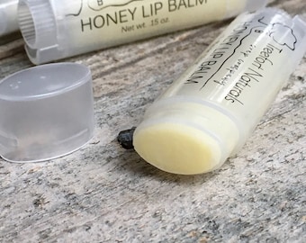 Honey Lip Balm - All Natural, made with local honey & beeswax