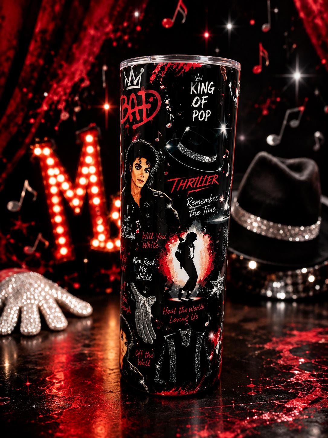 Michael Jackson マイケルジャクソン タンブラー＆バケツ　2点 Michael jackson mug - Etsy 日本