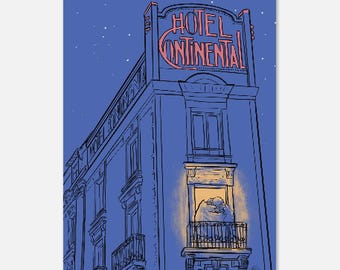 The Kiss - Hôtel Continental d’Angers - art print - 2 sizes available
