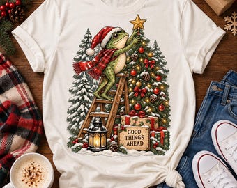 Christmas Frog, Funny Frog PNG, Frog PNG, Frog Shirt, Frog Meme, Trending Funny Frog PNG, Frog Stickers, Knit Frog, Funny Frog Tee
