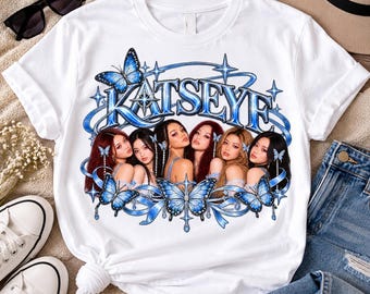 Katseye PNG, Katseye Shirt Design, Katseye Design PNG, Kpop PNG, Pop Music png, Katseye Tee, Katseye Hoodie Digital Download