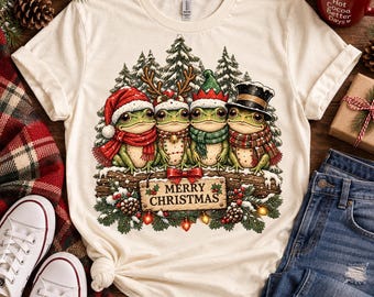 Christmas Frog, Funny Frog PNG, Frog PNG, Frog Shirt, Frog Meme, Trending Funny Frog PNG, Frog Stickers, Knit Frog, Funny Frog Tee