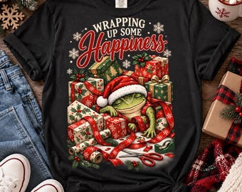 Christmas Frog, Funny Frog PNG, Frog PNG, Frog Shirt, Frog Meme, Trending Funny Frog PNG, Frog Stickers, Knit Frog, Funny Frog Tee