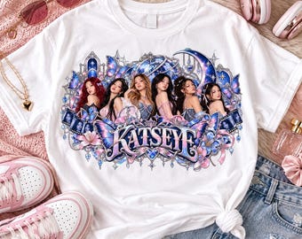 Katseye PNG, Katseye Shirt Design, Katseye Design PNG, Kpop PNG, Pop Music png, Katseye Tee, Katseye Hoodie Digital Download