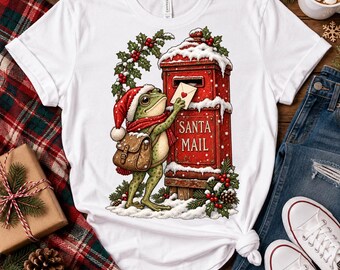 Christmas Frog, Funny Frog PNG, Frog PNG, Frog Shirt, Frog Meme, Trending Funny Frog PNG, Frog Stickers, Knit Frog, Funny Frog Tee