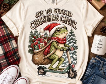 Christmas Frog, Funny Frog PNG, Frog PNG, Frog Shirt, Frog Meme, Trending Funny Frog PNG, Frog Stickers, Knit Frog, Funny Frog Tee