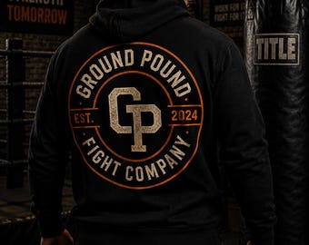 Ground Pound Fight Company CP Logo Hoodie | Combat Sports Team Pullover