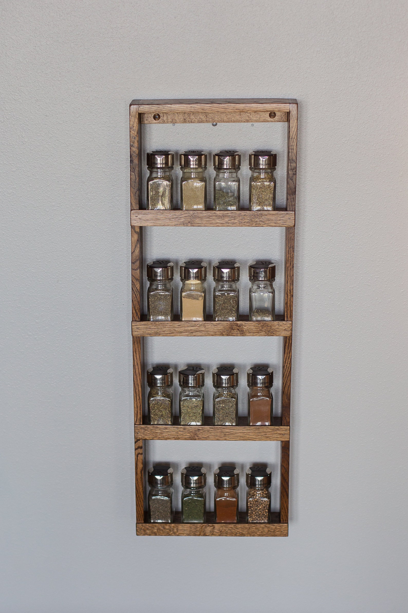 Reclaimed Wood Spice Rack Long & Narrow Spice Rack Barn Wood Etsy