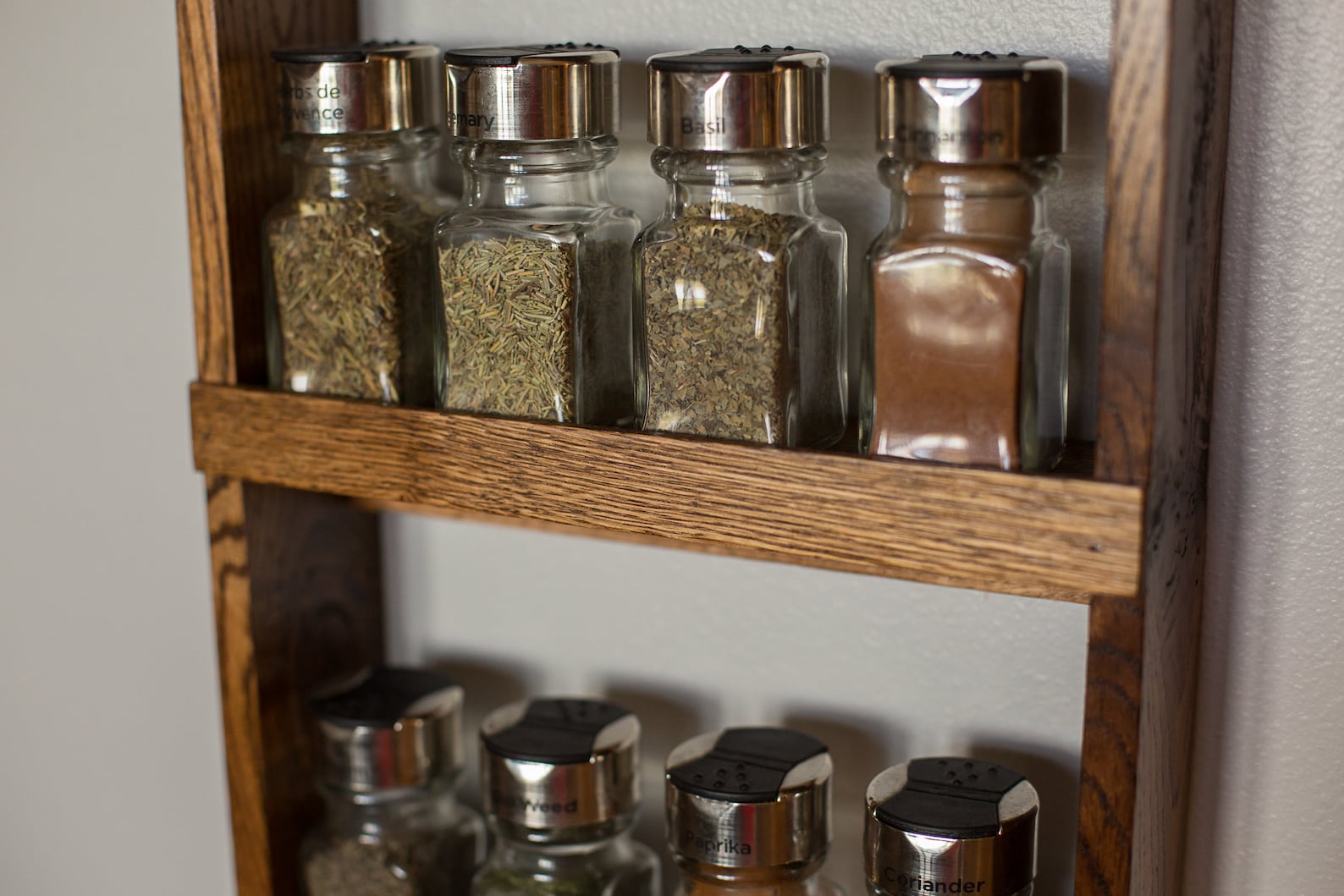 Reclaimed Wood Spice Rack Long & Narrow Spice Rack Barn Wood Etsy