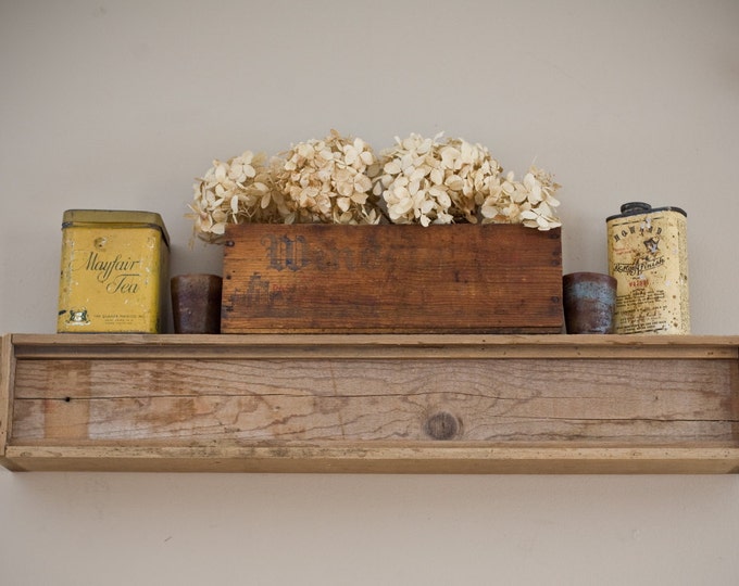 Reclaimed Barnwood Floating Shelf Etsy