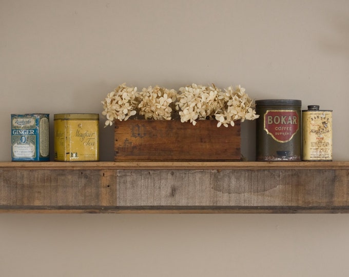Reclaimed Barnwood Floating Shelf Etsy