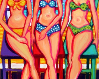 バリ絵画:beach girls girl-on-the-beach-reproduction.jpg
