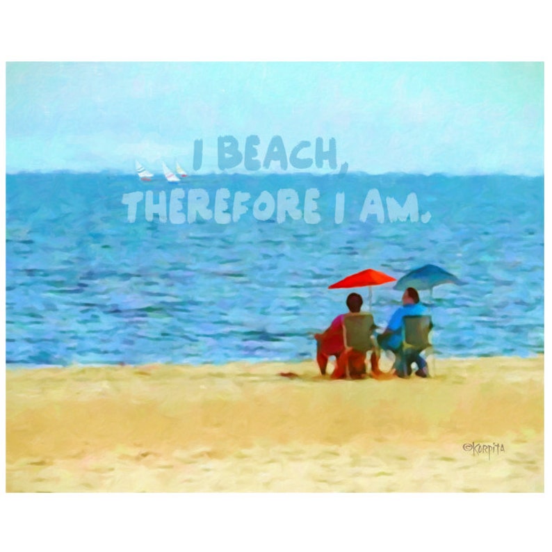 Beach Art Beach Quote Seascape Couple on Beach Seashore Etsy