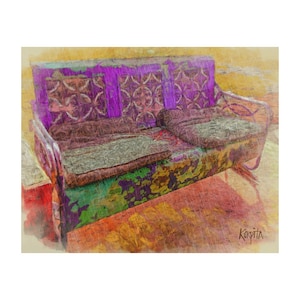 Old Glider Art, Americana, Porch Art, Porch Glider Art, Grannys House, Porch Sitting, Nostalgic Art, Mississippi Artist, Korpita