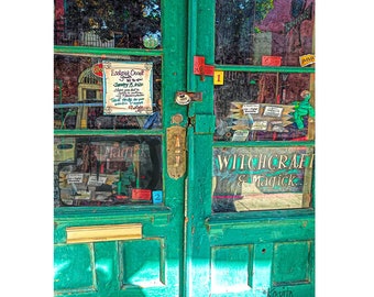 New Orleans Art, Occult Art, Nola Door, French Quarter Art, Witchcraft Art, Magic Art, Funny Sign, Colorful Door, Quirky Nola, KORPITA
