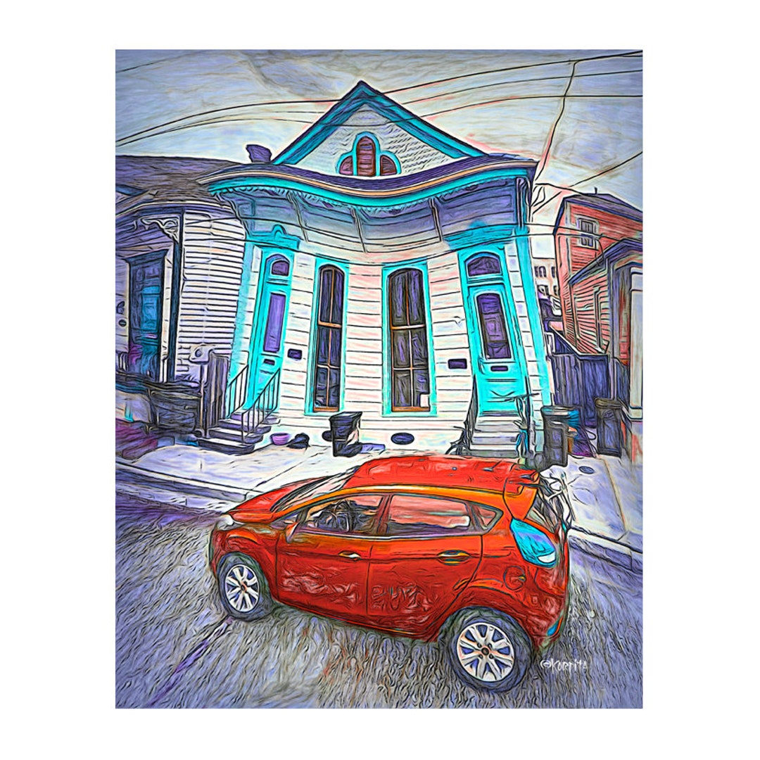 New Orleans Art French Quarter Art New Orleans House Art - Etsy