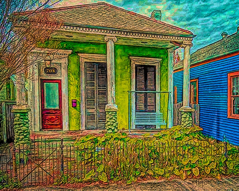 New Orleans Art New Orleans Houses House Portrait Nola Art Etsy