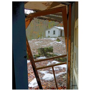 Abandoned Elkmont, Screened Door Print, Abandoned House, Old House Art, Abandoned Cottage, Smoky Mountain Art, Door Art, KORPITA