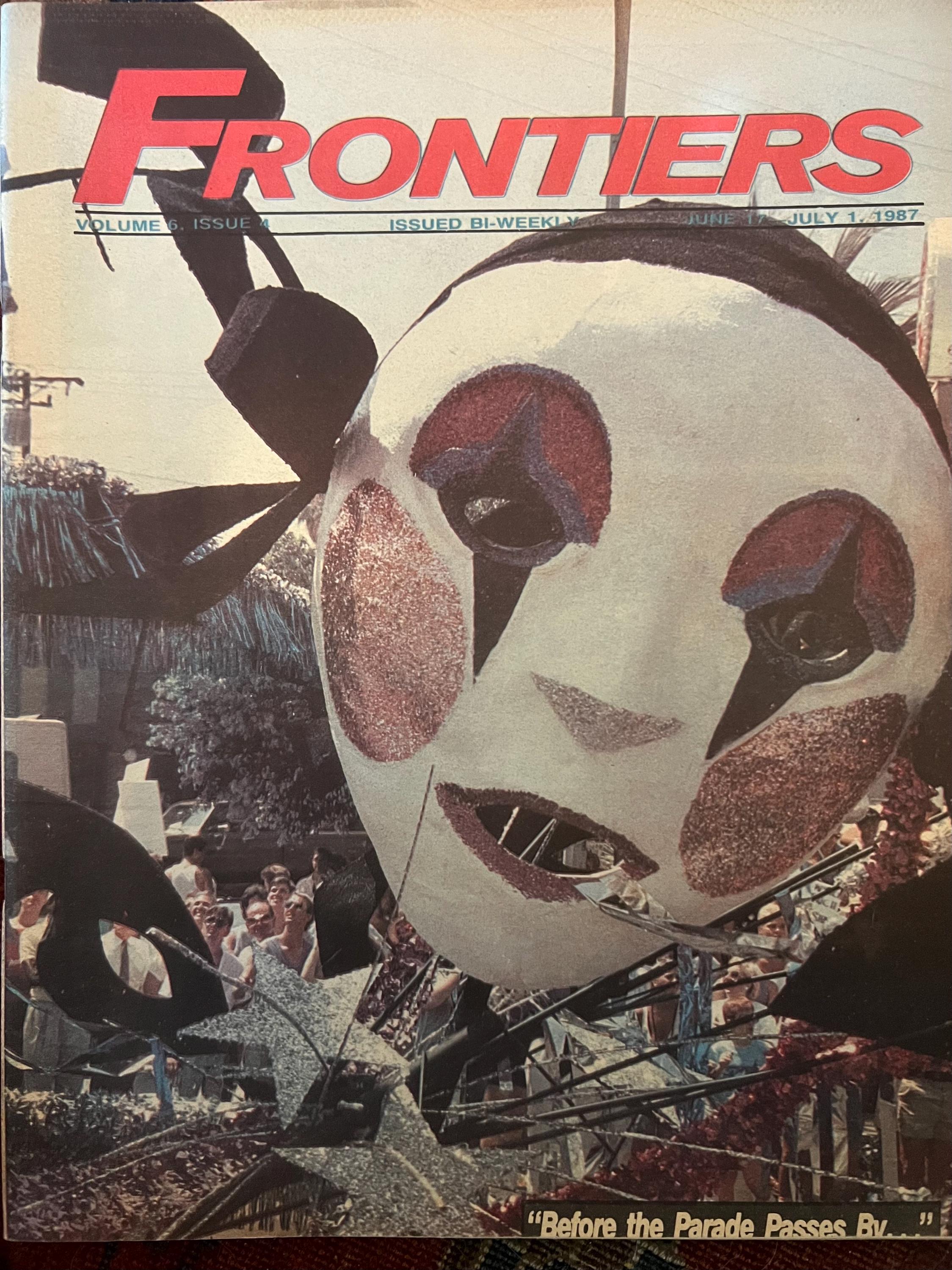 Frontiers, LGBTQ, primarily gay men’s biweekly magazine