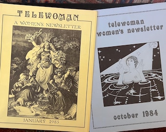 Telewoman newsletter Jan 1985, Oct 1984