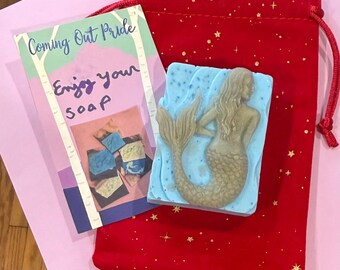 Mermaid handmade bar soaps