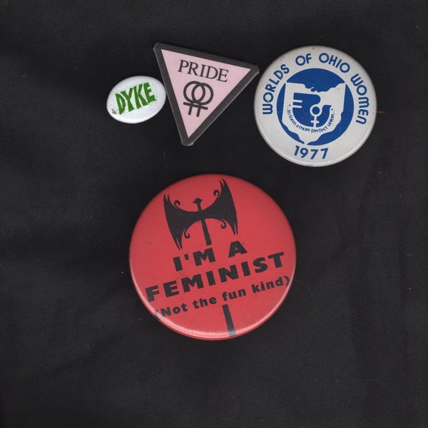 LGBTQ protest buttons various styles—sold individually