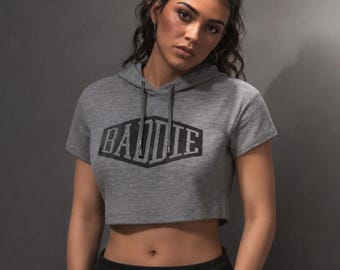 Lucia GTA 6 Inspired BADDIE Cropped Women Hoodies | Baddie Pullover Graphic Hoodie | Long Sleeve & Short Sleeve Top