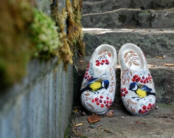 Felted Slippers - Winter Spirit size - MADE TO ORDER