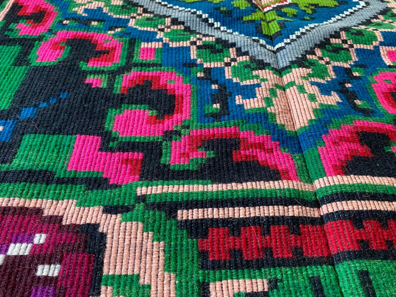 Lovely Handmade Traditional Romanian Rug Rumänischer Vintage - Etsy