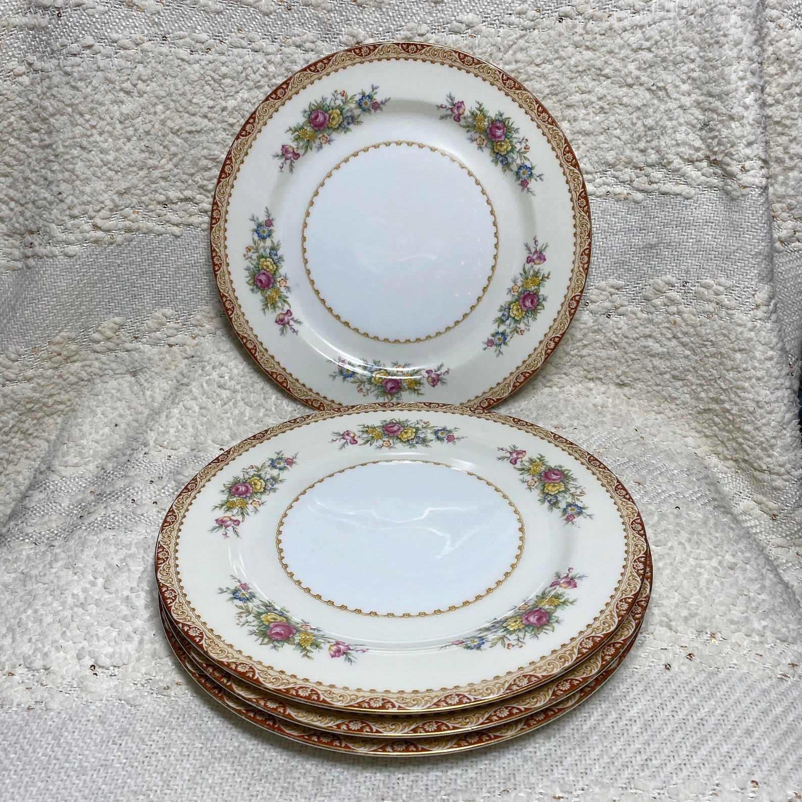 Set of 4 Sango 10 dinner plates 1940s made in Occupied Japan Etsy