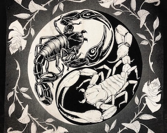 Yin Yang Scorpion | Etsy