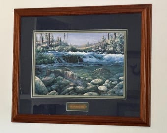 Two Professionally Framed Oregon Trout Wildlife Prints Oregon Artist Dan Rickard Numbered Artist Proofs