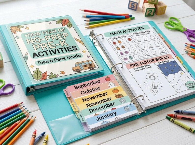 Fiches d'activités pour un an en maternelle | Cahiers d'activités prêts ...