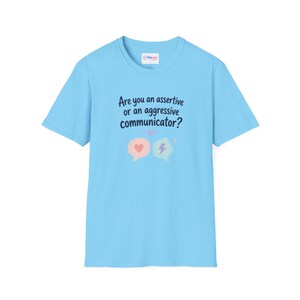 Assertive or Aggressive Communicator TShirt Conversation Skills Tee 画像 9