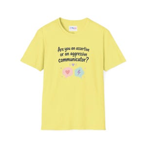 Assertive or Aggressive Communicator TShirt Conversation Skills Tee 画像 5