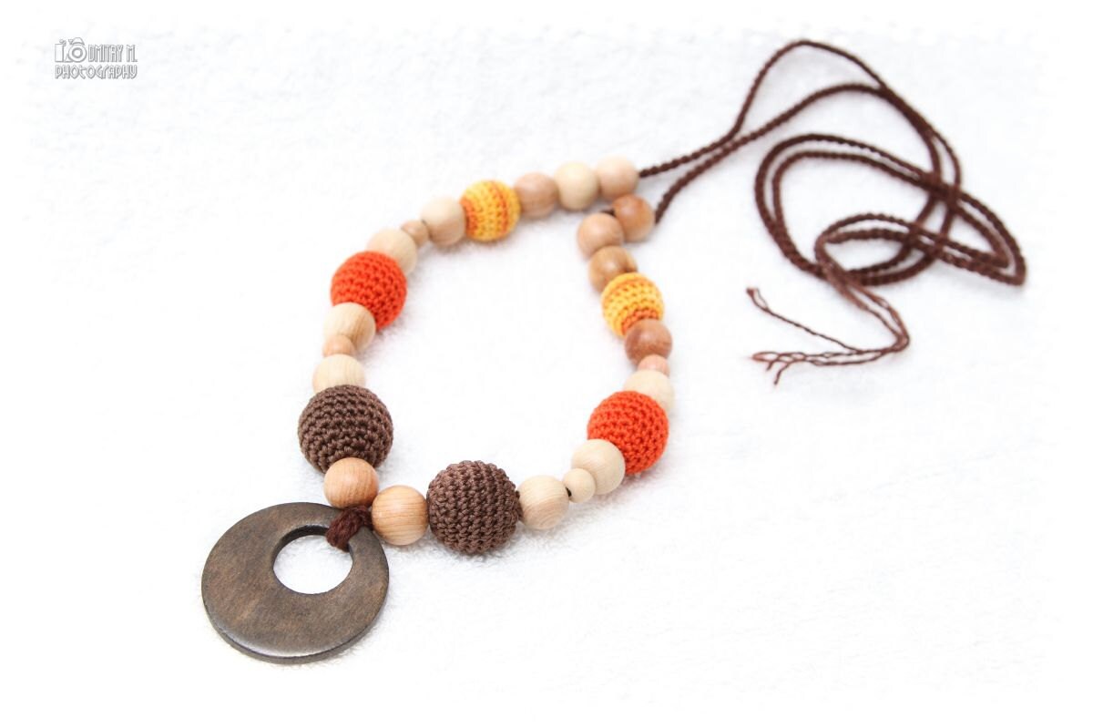 Breastfeeding mom necklace Teething necklace Nursing Etsy