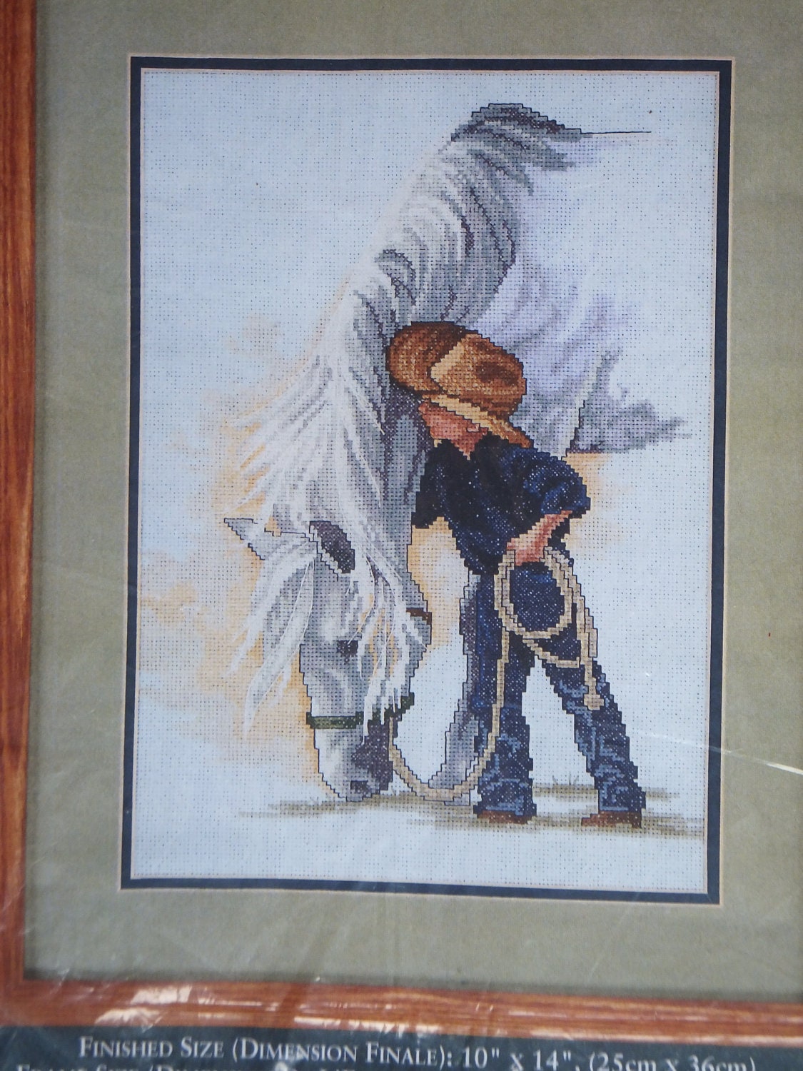 15 Discount. Counted Cross Stitch Kit A little cowboy and Etsy