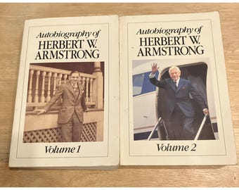 Autobiography of Herbert W Armstrong 2 Volume PB Set Worldwide Church Of God