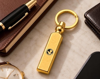 Llavero personalizado / Llavero de águila / Llavero de águila de latón hecho a mano / Accesorio EDC de águila voladora / Llavero de metal único / Regalo para él