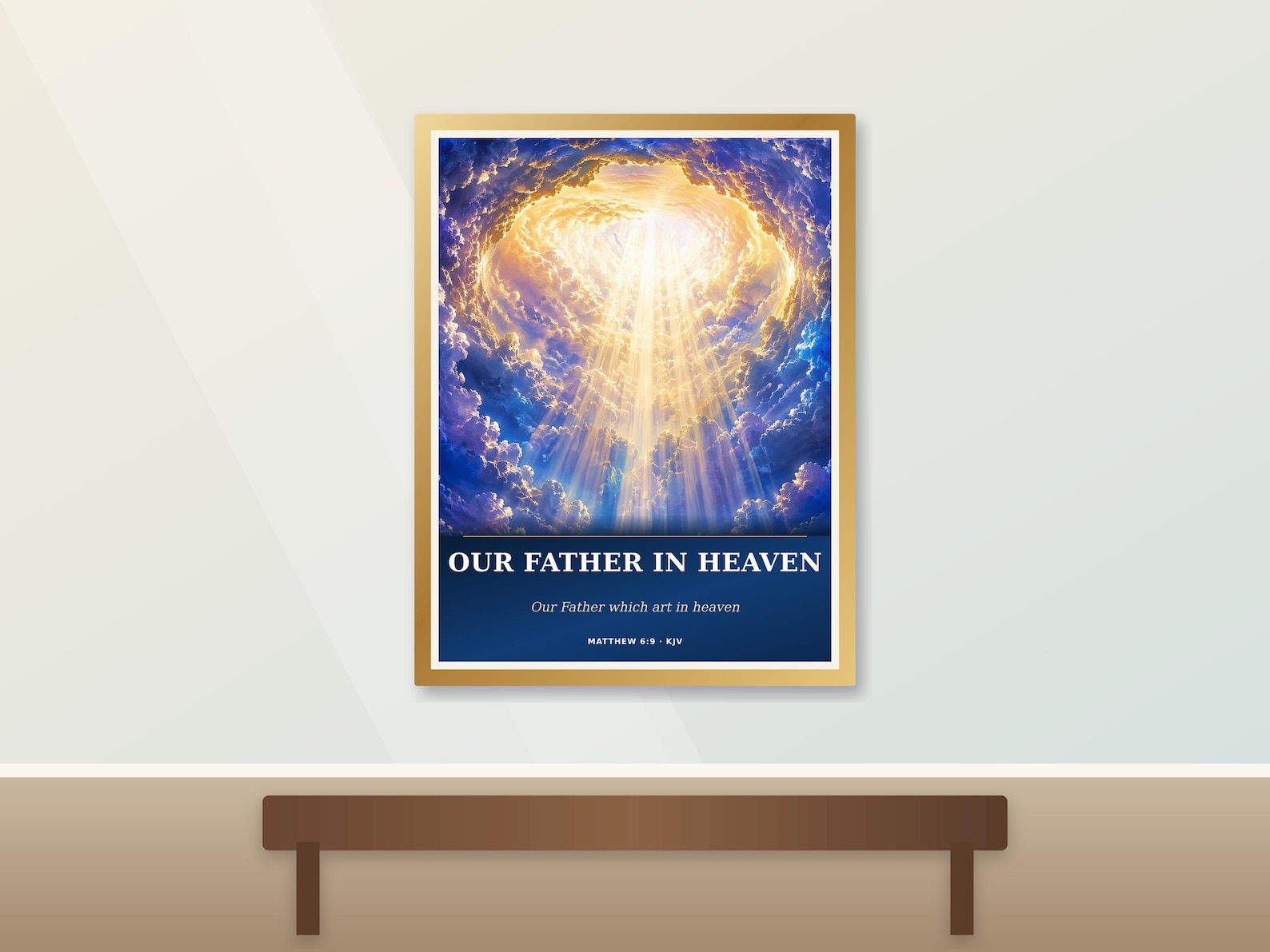 Our Father in Heaven Wall Art Christian printable wall art Our Father in Heaven Wall Art, a Christian digital printable from the God the Father collection by Thanks Lord Jesus