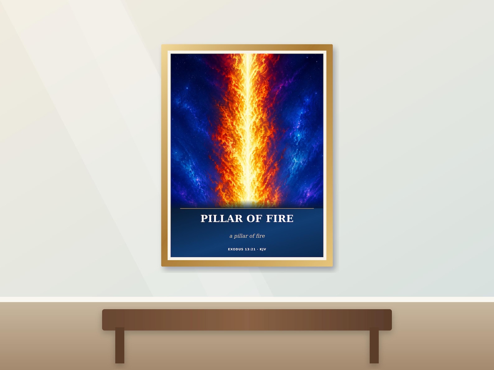 Pillar of Fire Wall Art Christian printable wall art Pillar of Fire Wall Art, a Christian digital printable from the God the Father collection by Thanks Lord Jesus