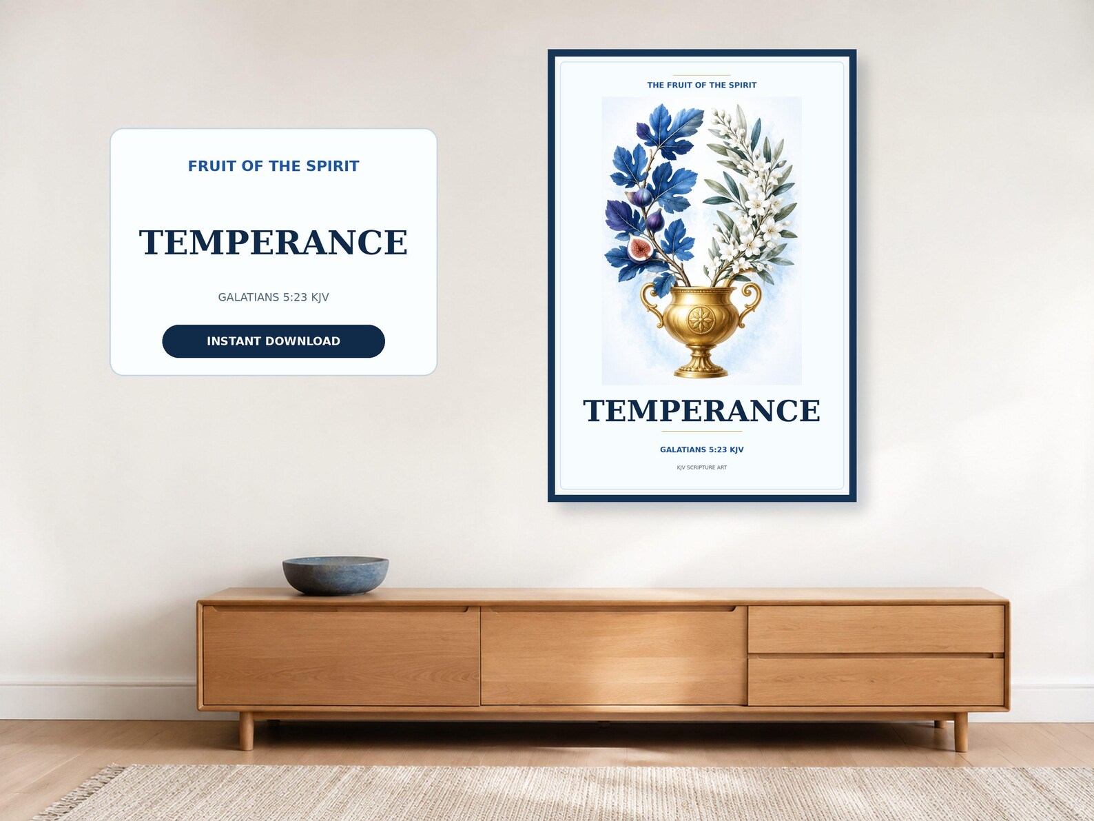 Temperance Fruit of the Spirit Wall Art Christian printable wall art Temperance Fruit of the Spirit Wall Art, a Christian digital printable from the Fruits of the Spirit collection by Thanks Lord Jesus