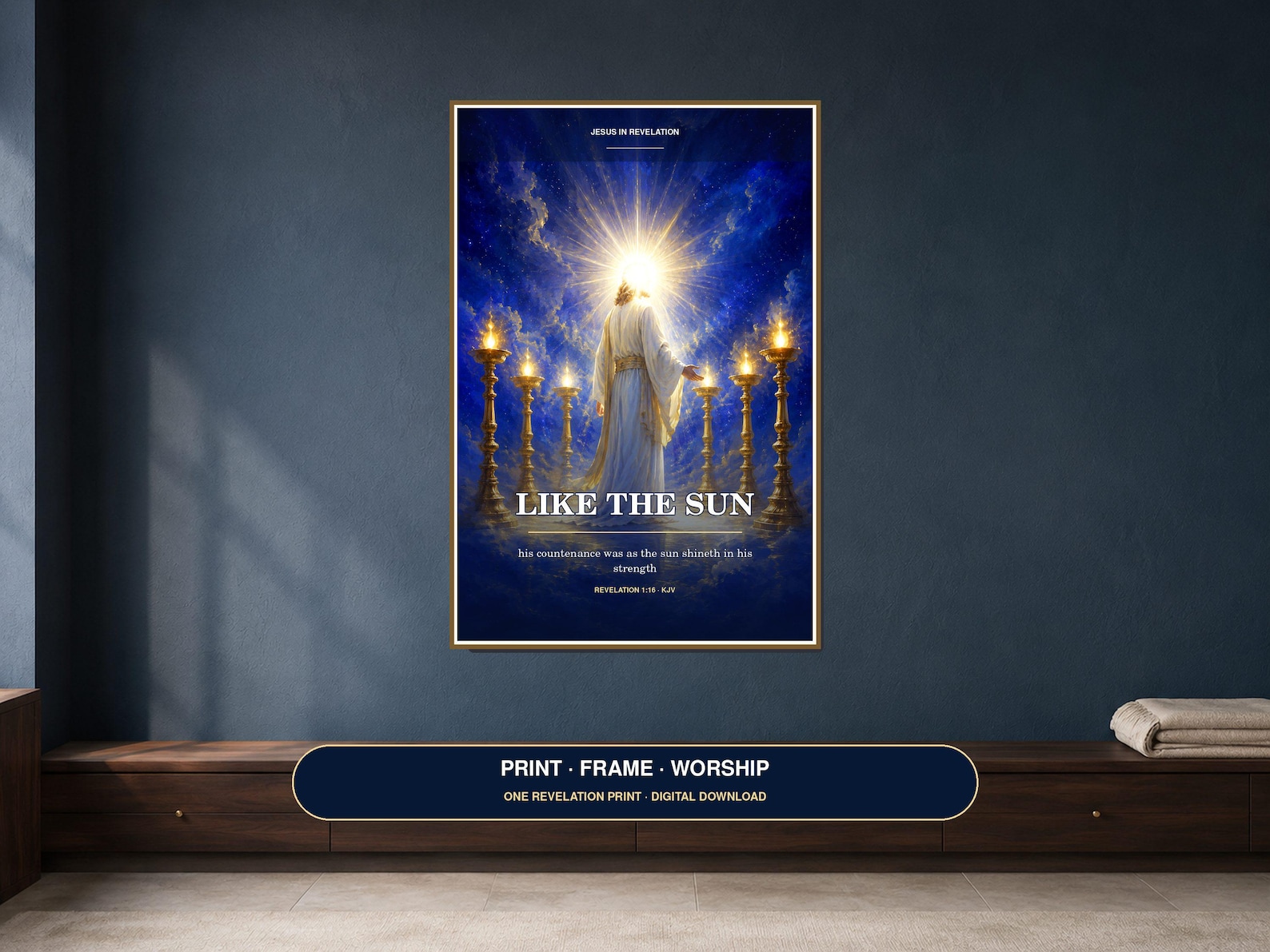 Jesus Revelation Wall Art Christian printable wall art Jesus Revelation Wall Art, a Christian digital printable from the Jesus Christ collection by Thanks Lord Jesus