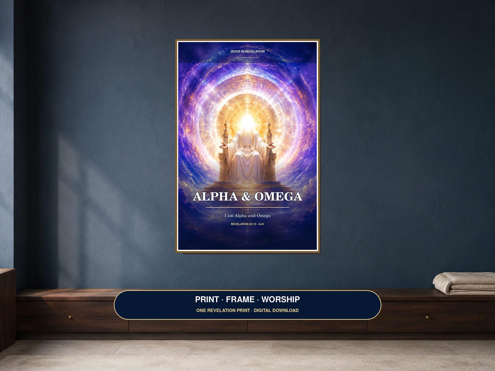Jesus Alpha and Omega Wall Art Christian printable wall art Jesus Alpha and Omega Wall Art, a Christian digital printable from the Jesus Christ collection by Thanks Lord Jesus