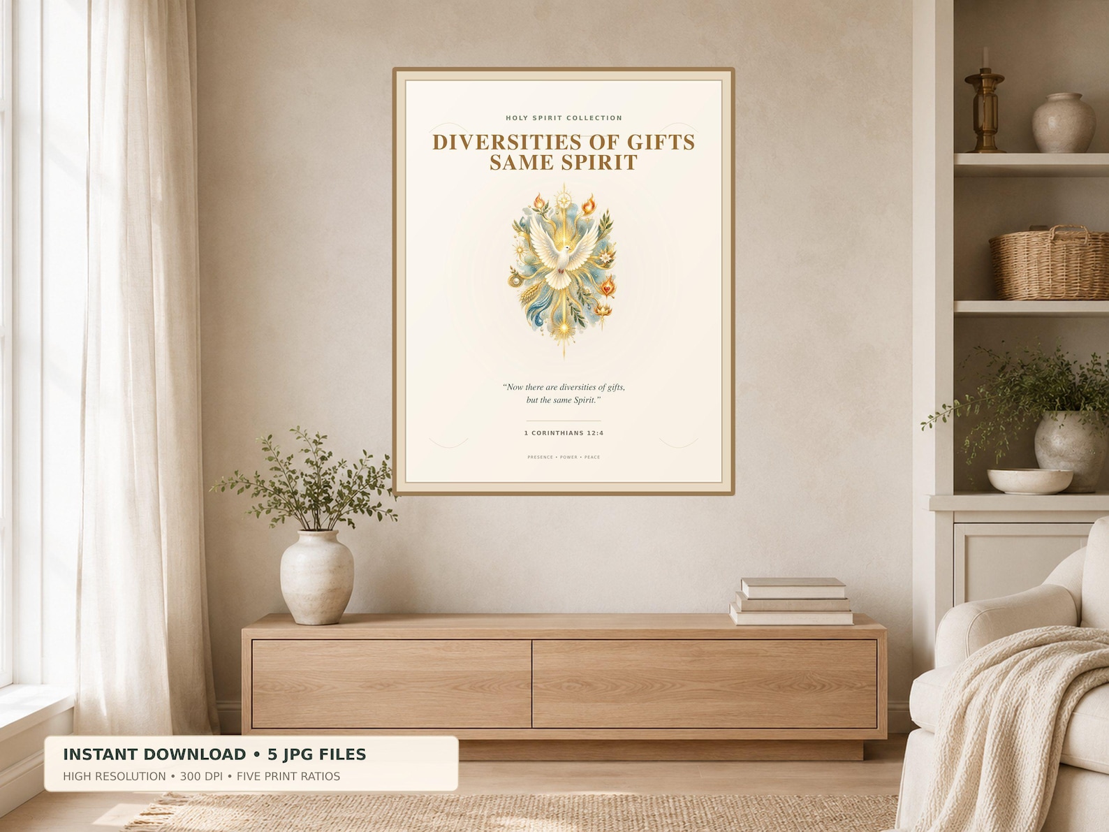 Gifts of the Holy Spirit Printable Wall Art Christian printable wall art Gifts of the Holy Spirit Printable Wall Art, a Christian digital printable from the Holy Spirit collection by Thanks Lord Jesus
