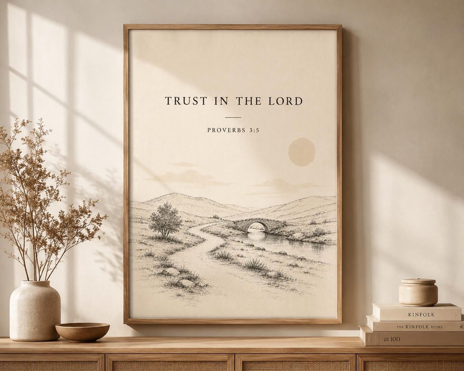 Proverbs 3:5 Printable Wall Art, a Christian digital printable from the Bible Verse Prints collection by Thanks Lord Jesus