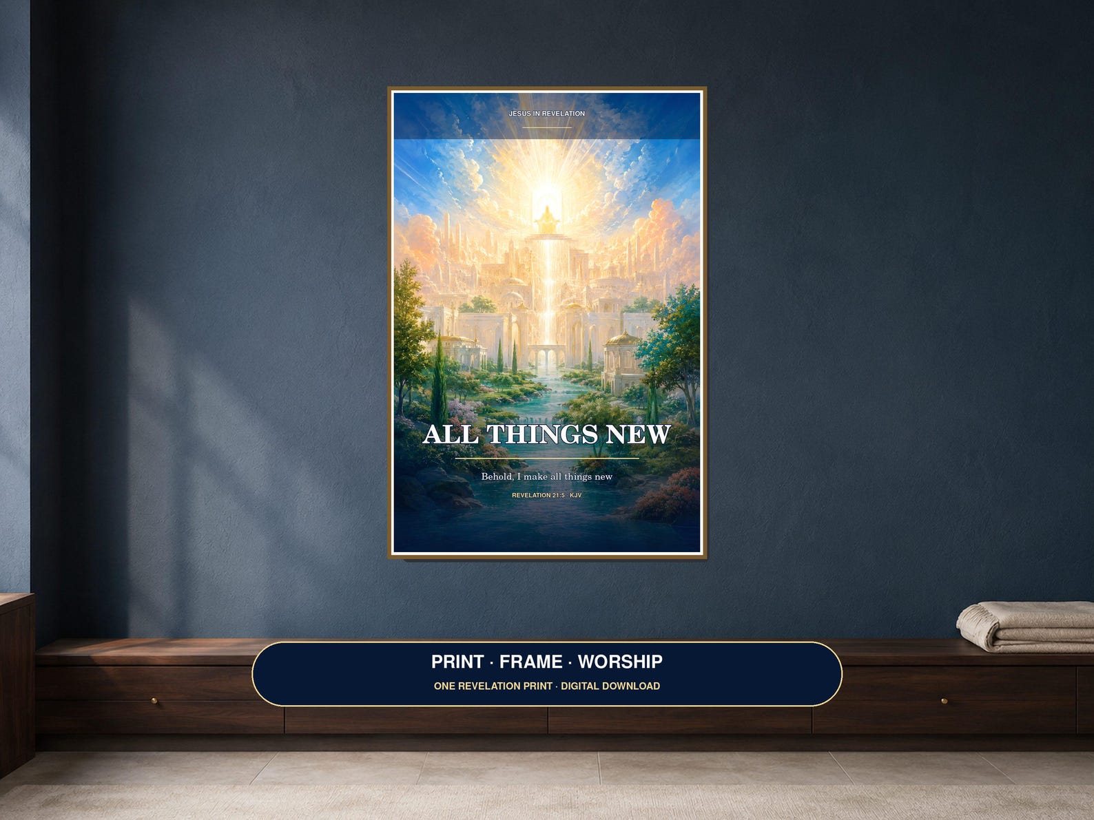 All Things New Wall Art Christian printable wall art All Things New Wall Art, a Christian digital printable from the Jesus Christ collection by Thanks Lord Jesus