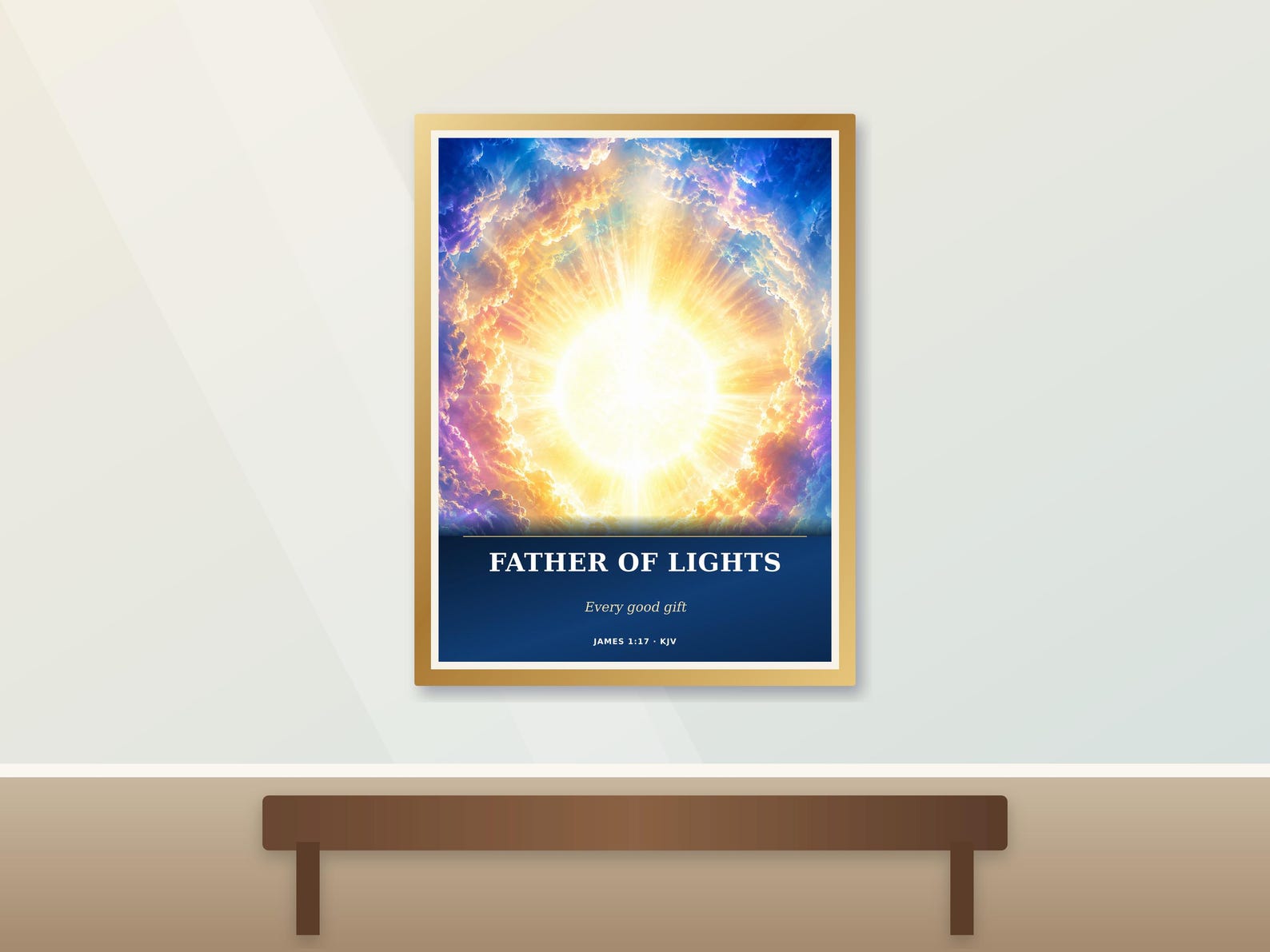 Father of Lights Wall Art Christian printable wall art Father of Lights Wall Art, a Christian digital printable from the God the Father collection by Thanks Lord Jesus